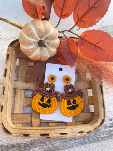 Beaded Cowboy Pumpkins