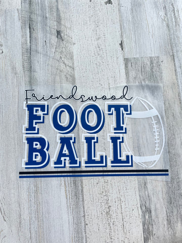 Friendswood Football adult DTF print