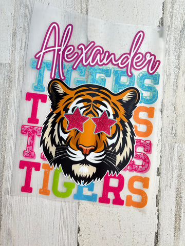 Alexander Tigers youth DTF Print