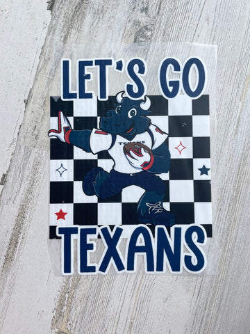 Let’s Go Texans YOUTH DTF print