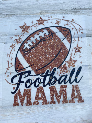 Glitter Football Mama adult DTF print