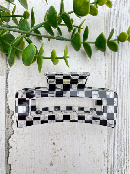Checkered Hair Clip