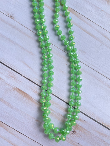 Light Green beaded necklace