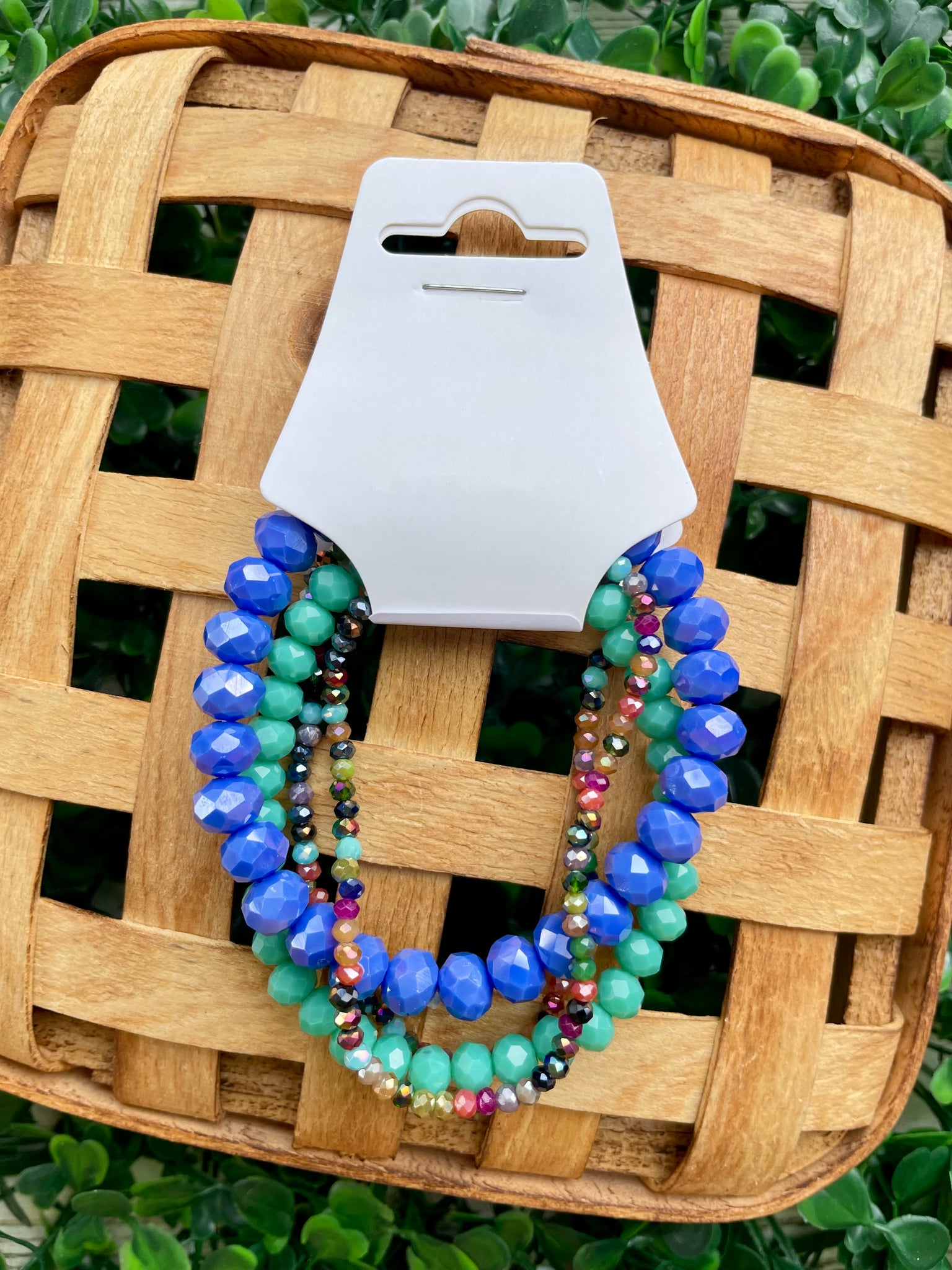 Blue Teal Variety Bracelet Stack