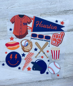 Pocket/Infant sized DTF print: Astros Coquette