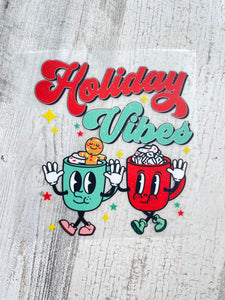 Pocket/Infant sized DTF print: Holiday Vibes