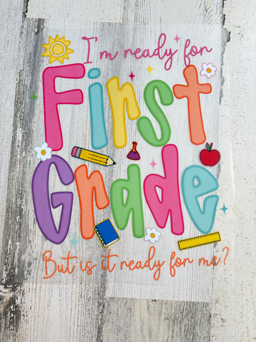 1st grade youth DTF Print