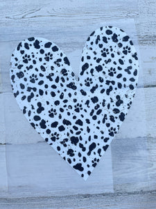 Paw 🐾 Print Heart DTF print