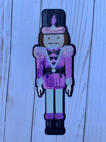 Purple Nutcracker sequin Patch