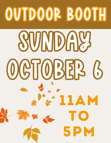 PEARLAND Sunday October 6, 2024 - OUTDOOR BOOTH