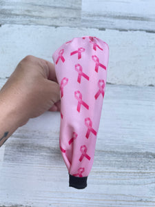 Pink Breast Cancer Ribbon Headband