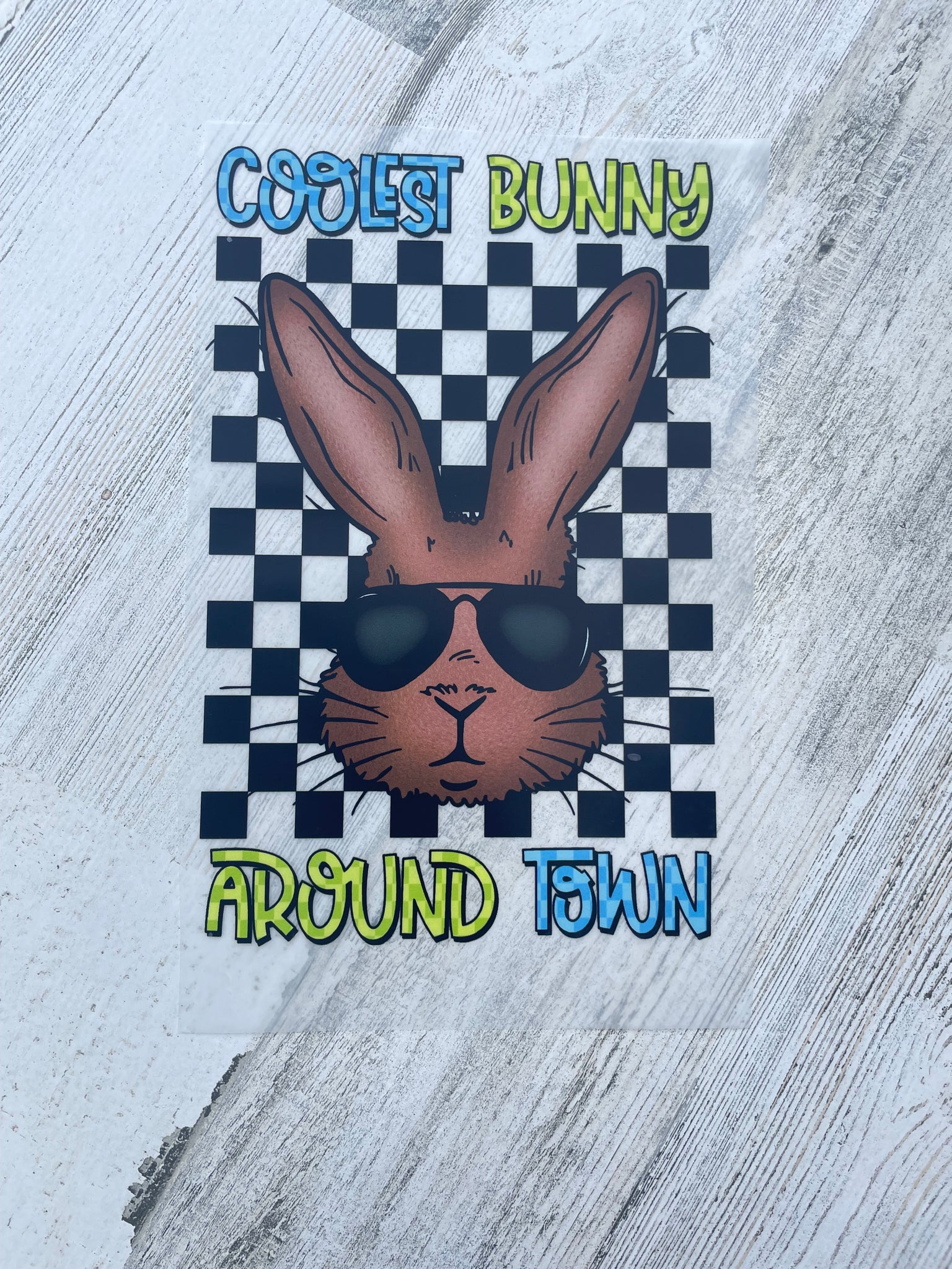 Coolest Bunny Youth DTF print
