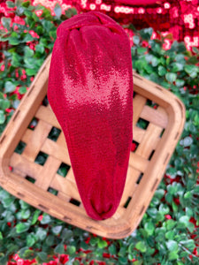 Red Shimmer Headband