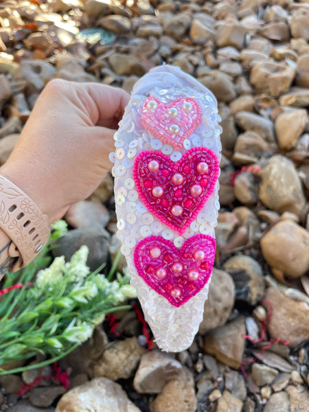 Sequin Hearts Headband