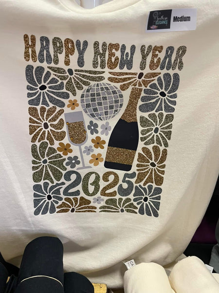 XL New Years Natural T-shirt