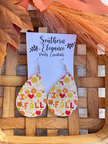 I 🧡 Fall Teardrop Earrings