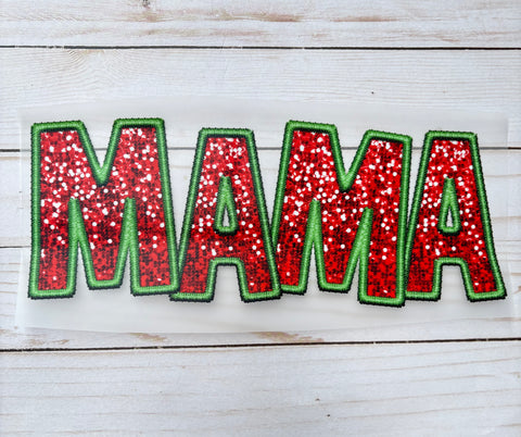 Mama Christmas DTF Print