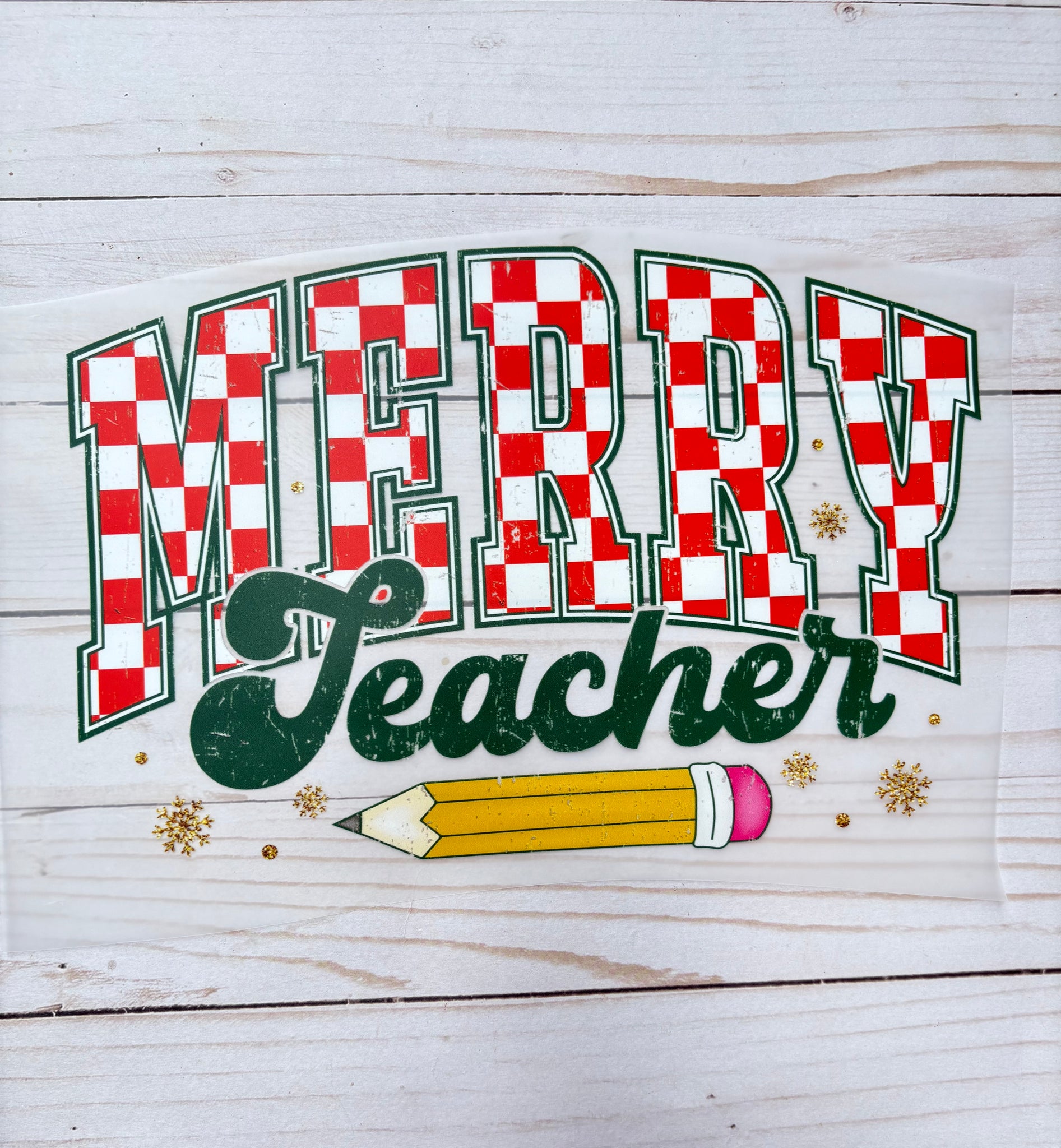 Merry Teacher DTF Print