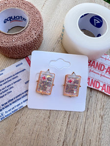 Nurse Clipboard Studs