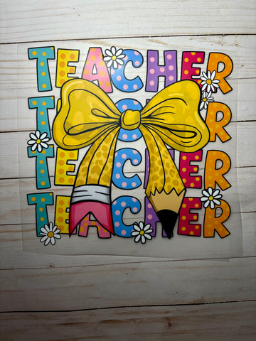 Teacher Stack Adult DTF Print