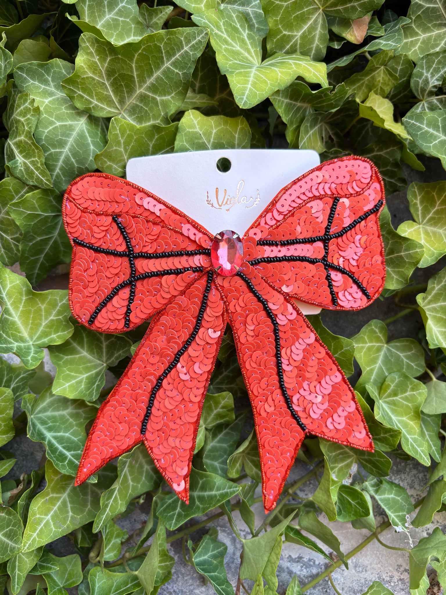 Basketball Sequins Bow