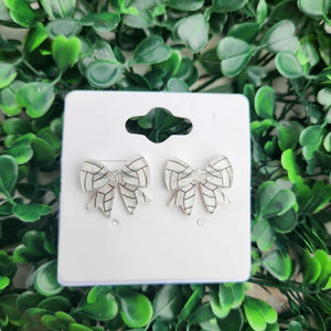 Volleyball Bow Acrylic Studs