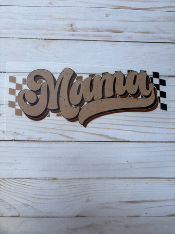 Mama Brown DTF Print
