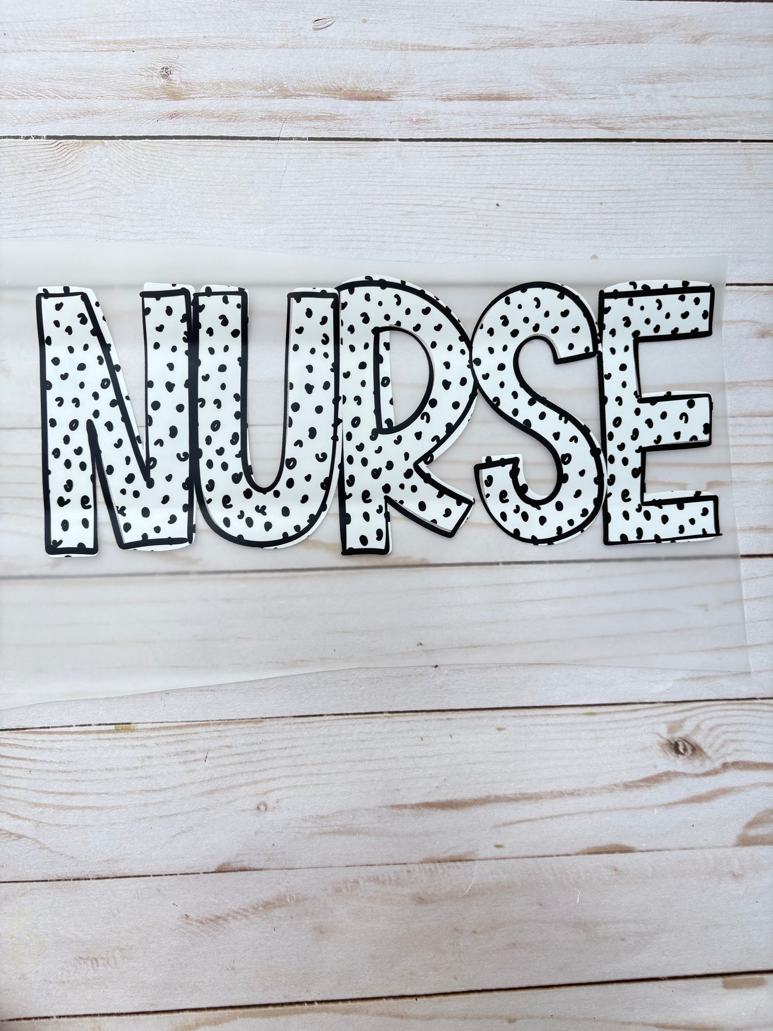 Nurse Polka Dot DTF Print