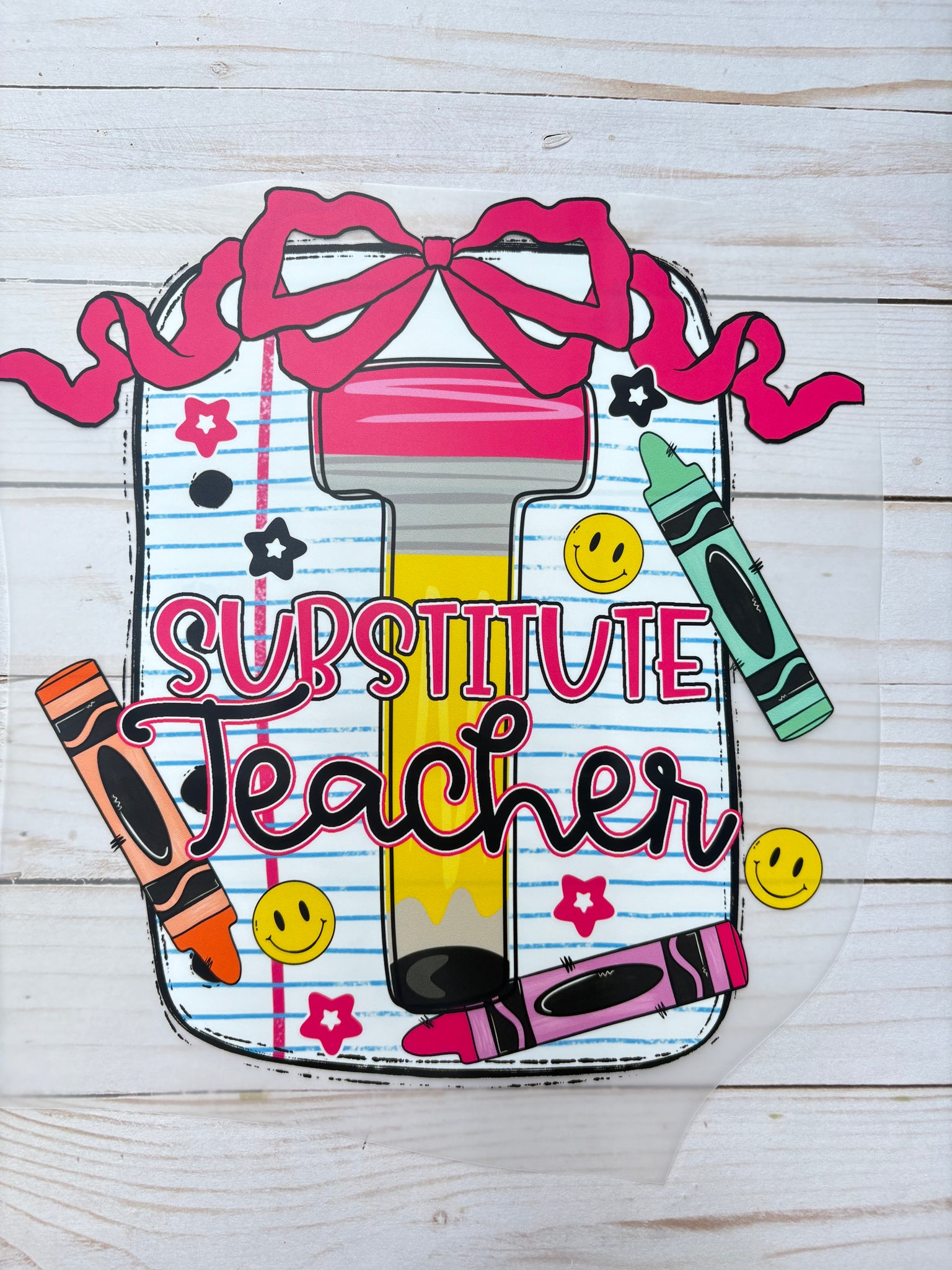 Substitute Teacher DTF Print