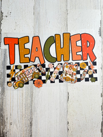Fall Teacher DTF Print