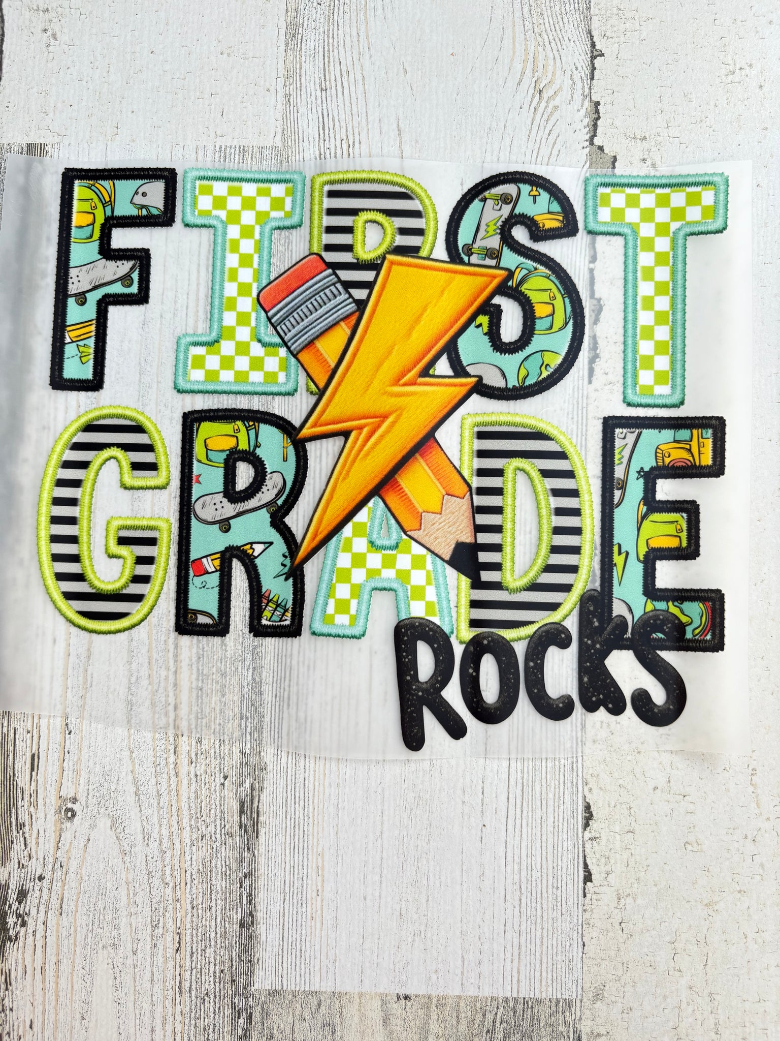 1st grade rocks youth DTF Print