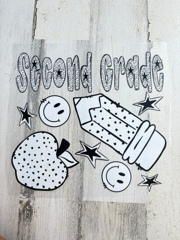 2nd grade youth DTF Print