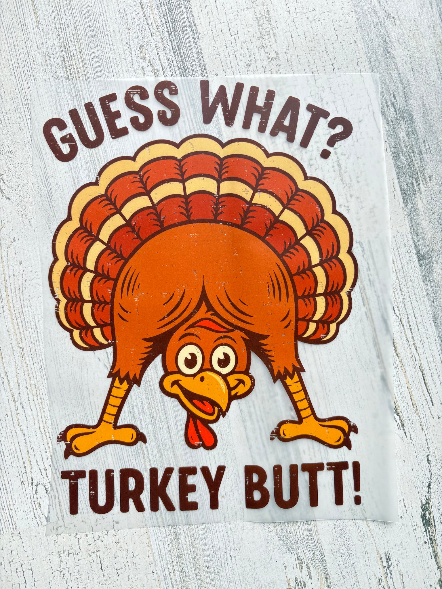 Turkey Butt Youth DTF Print