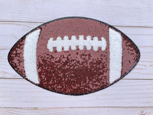 Sequin Football Patch