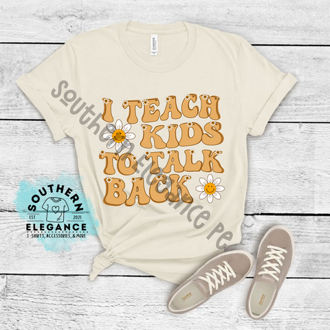 Speech Teaching To Talk Back