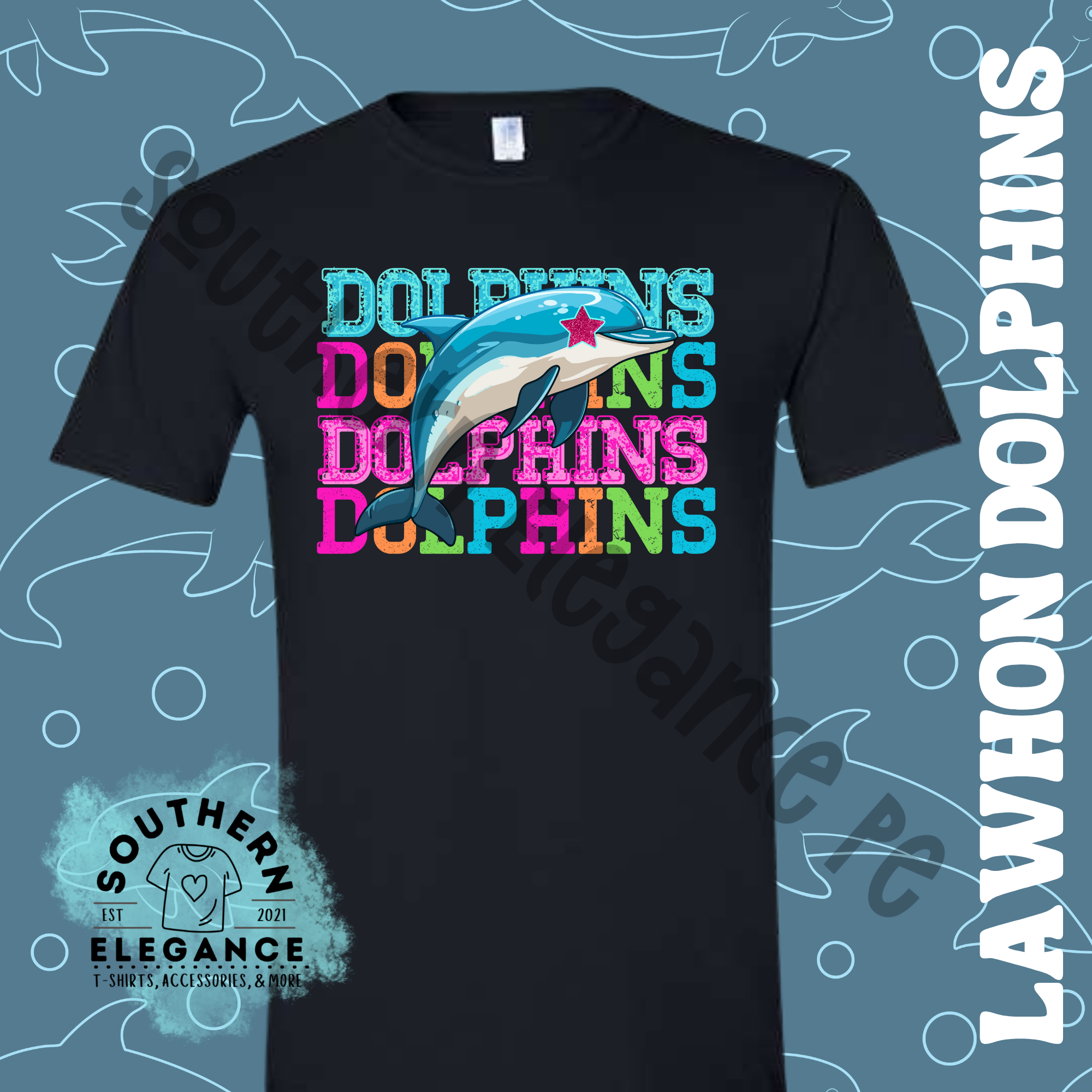 Lawhon Colorful Dolphin Stack