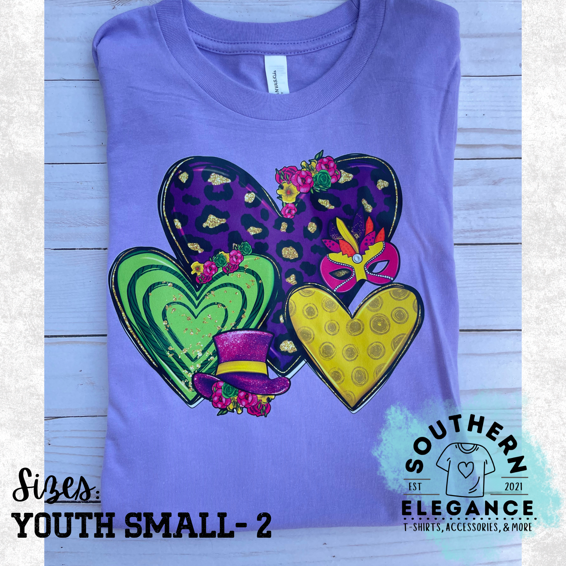 Mardi Gras Hearts