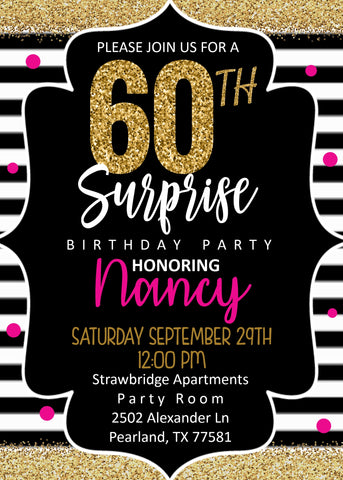 60th Party Invite
