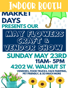 Sunday May 23rd INDOOR booth