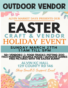 Alvin Market Sunday March 27th, 2022 - OUTDOOR