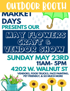 Sunday May 23rd OUTDOOR booth